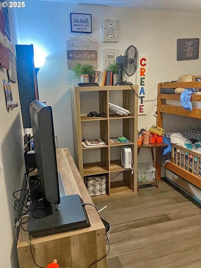 interior space featuring wood-type flooring