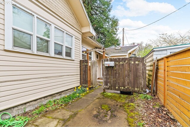 exterior space with fence