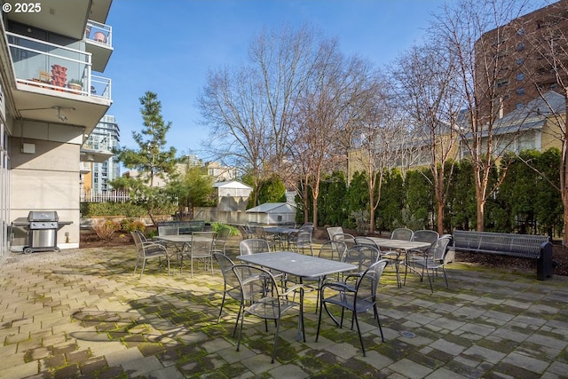 view of patio / terrace featuring area for grilling