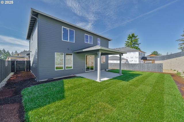 143 W 20th Way, La Center, WA 98629 - rear view of property featuring a patio area and a fenced backyard