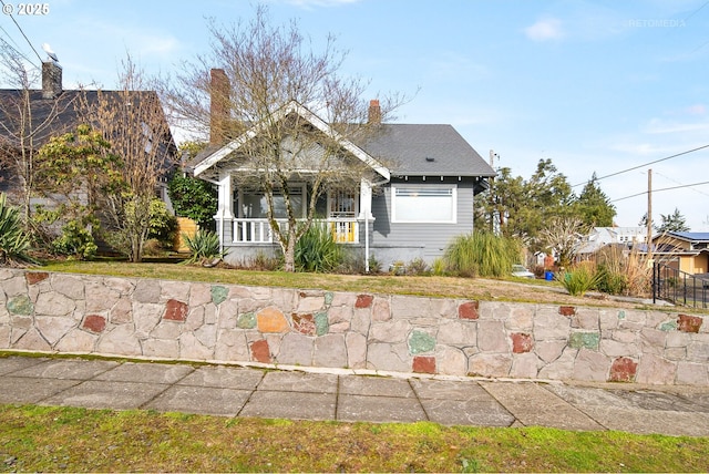 view of front facade with covered porch