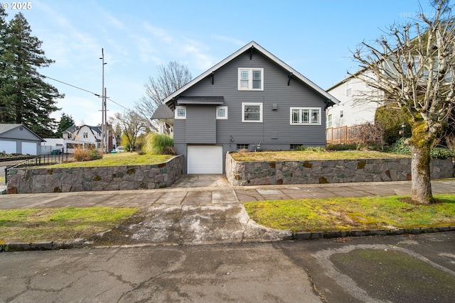 view of home's exterior featuring a garage