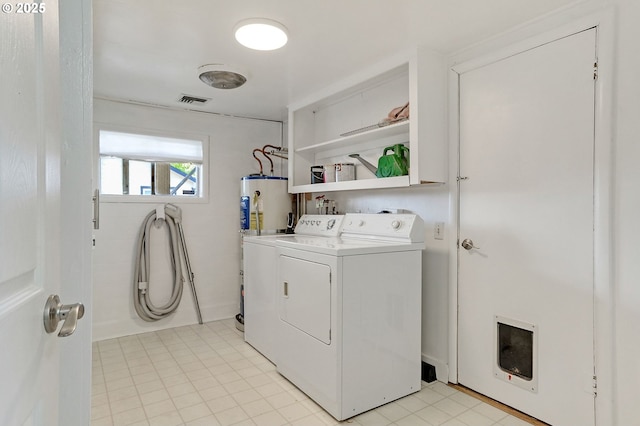 4750 SW 3rd St, Corvallis, OR 97333 - laundry area featuring washing machine and dryer and water heater