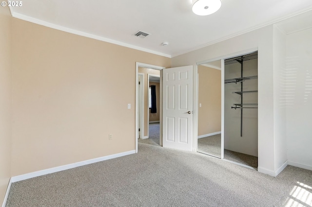 4750 SW 3rd St, Corvallis, OR 97333 - unfurnished bedroom featuring carpet, ornamental molding, baseboards, and a closet