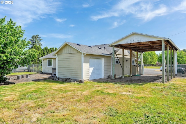 4750 SW 3rd St, Corvallis, OR 97333 - back of house with a carport and a shingled roof