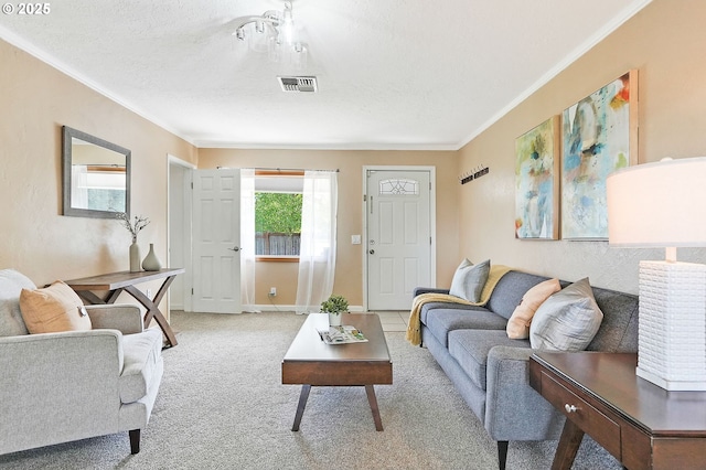 4750 SW 3rd St, Corvallis, OR 97333 - living area featuring ornamental molding and light colored carpet