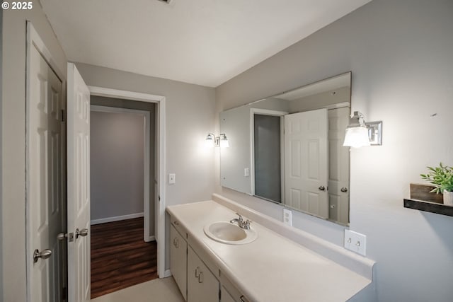 bathroom featuring vanity