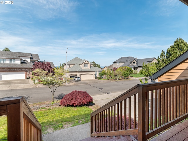 view of yard featuring a residential view