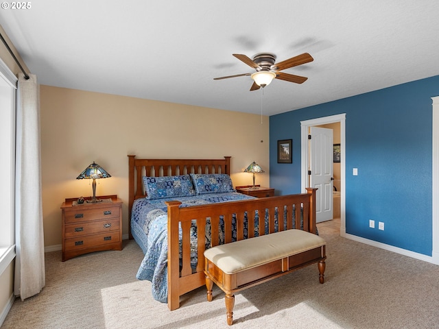 1478 SW 13th St, Dallas, OR 97338 - bedroom with carpet floors, baseboards, and ceiling fan