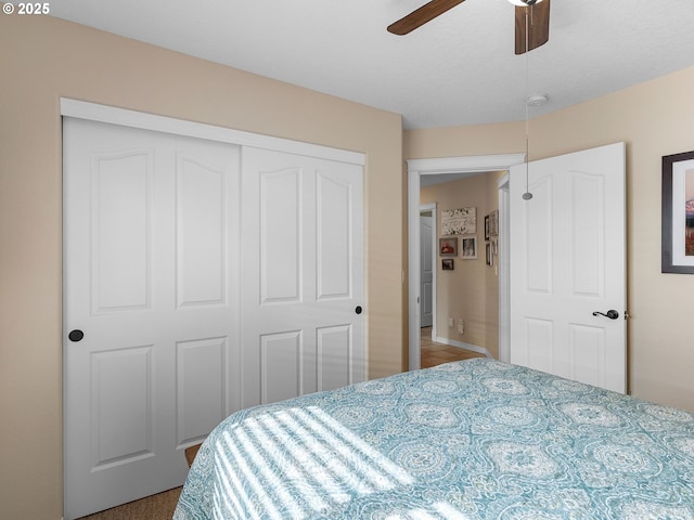 1478 SW 13th St, Dallas, OR 97338 - bedroom featuring a closet and a ceiling fan
