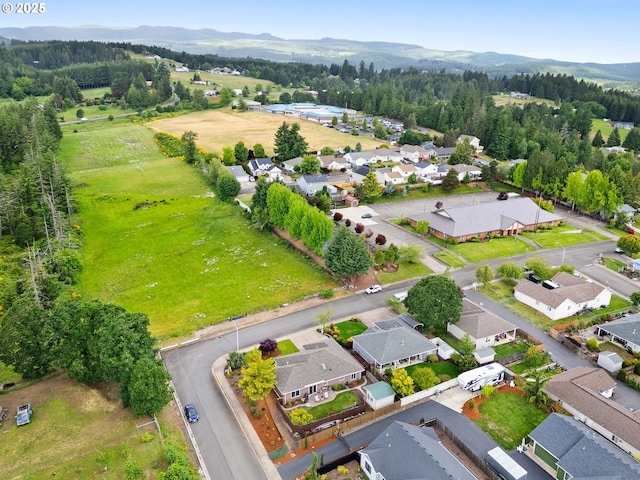 1478 SW 13th St, Dallas, OR 97338 - aerial perspective of suburban area featuring mountains