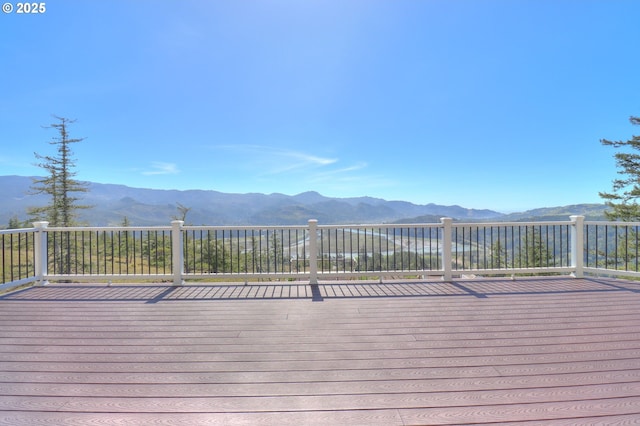 95660 Spirit Ridge Rd, Gold Beach, OR 97444 - deck with a mountain view