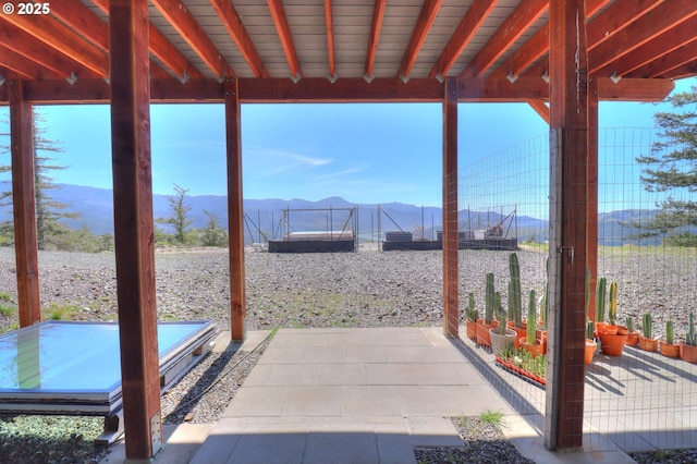 95660 Spirit Ridge Rd, Gold Beach, OR 97444 - view of patio / terrace with a mountain view