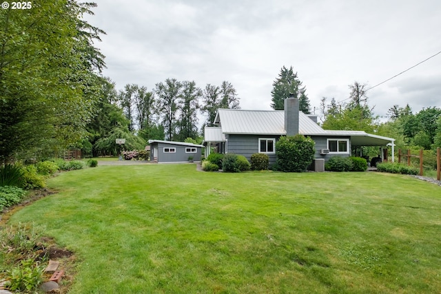 40325 Upper Calapooia Dr, Sweet Home, OR 97386 - view of yard with an attached carport