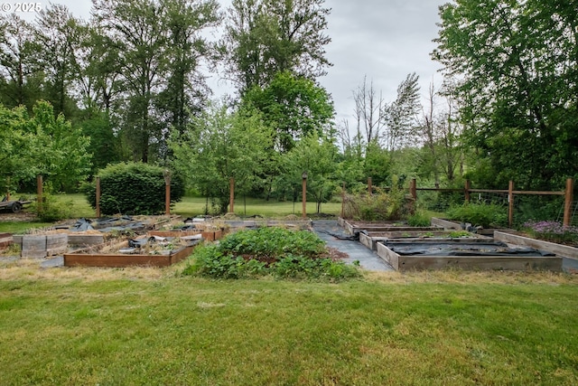 40325 Upper Calapooia Dr, Sweet Home, OR 97386 - view of green lawn with a vegetable garden and view of scattered trees