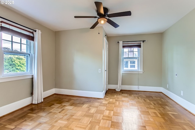 5536 N Delaware Ave, Portland, OR 97217 - unfurnished room with baseboards and ceiling fan