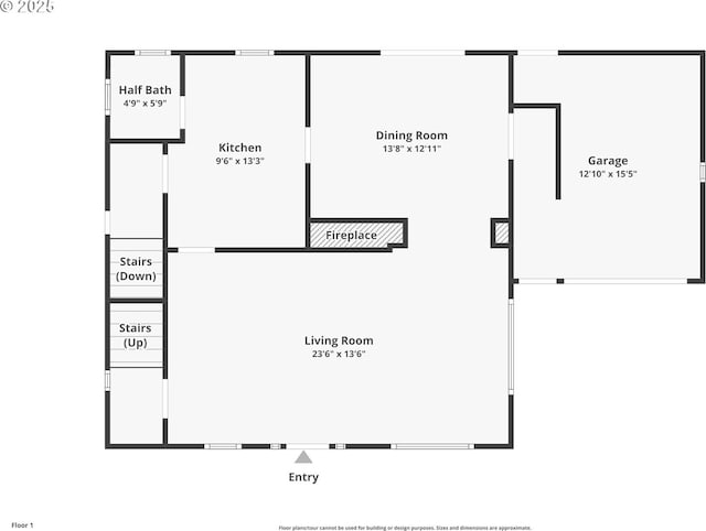 5536 N Delaware Ave, Portland, OR 97217 - home floor plan
