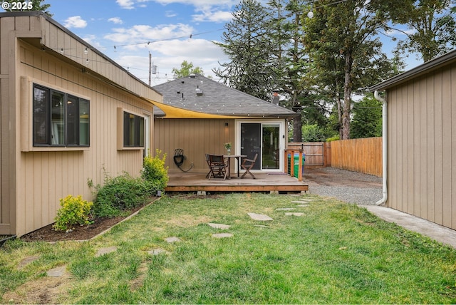 7913 SE Henderson St, Portland, OR 97206 - fenced backyard with a deck