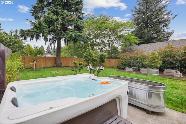 7913 SE Henderson St, Portland, OR 97206 - fenced backyard with a hot tub