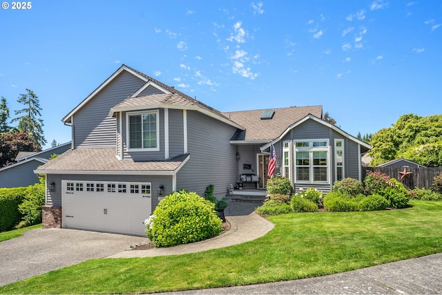20525 Martin Ct, West Linn, OR 97068 - view of front of property with driveway, an attached garage, and roof with shingles
