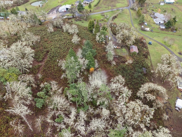 aerial view featuring a rural view