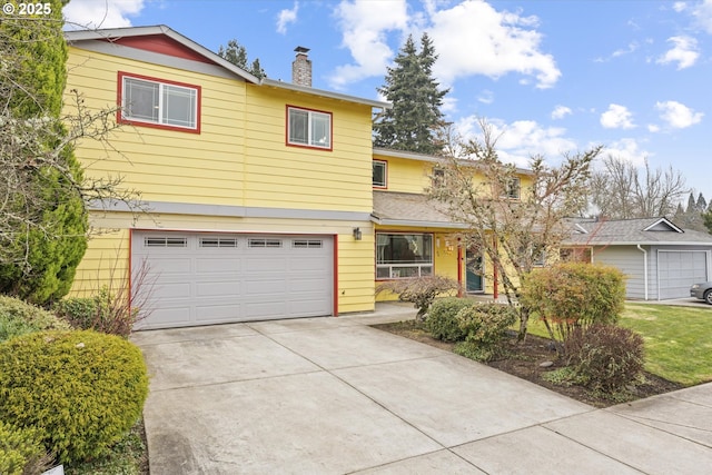 front facade featuring a garage