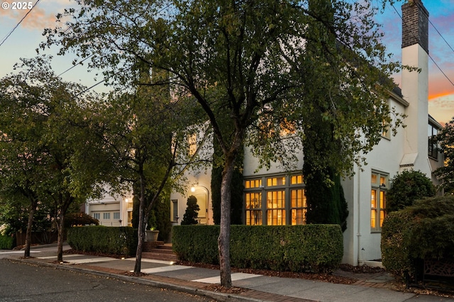 view of front of home