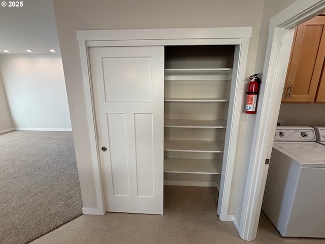 interior space featuring washer / clothes dryer