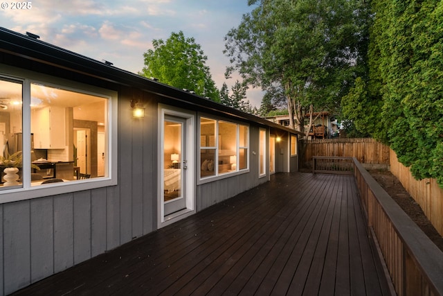 6902 SW Taylors Ferry Rd, Portland, OR 97223 - wooden terrace with a fenced backyard