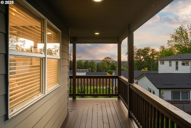 6902 SW Taylors Ferry Rd, Portland, OR 97223 - view of deck at dusk