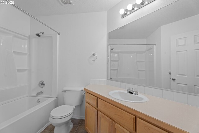 1938 27th Ave, Forest Grove, OR 97116 - full bath with vanity, toilet, tile patterned floors, tub / shower combination, and baseboards