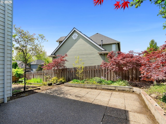 view of patio with fence