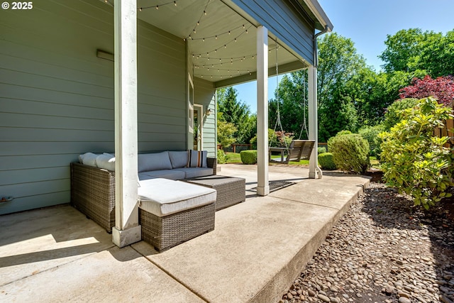 4675 Symphony Dr, Eugene, OR 97404 - view of patio featuring outdoor lounge area