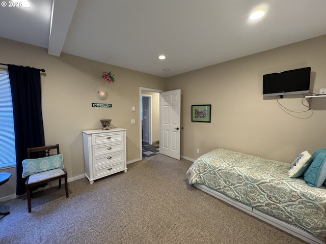 bedroom with carpet flooring