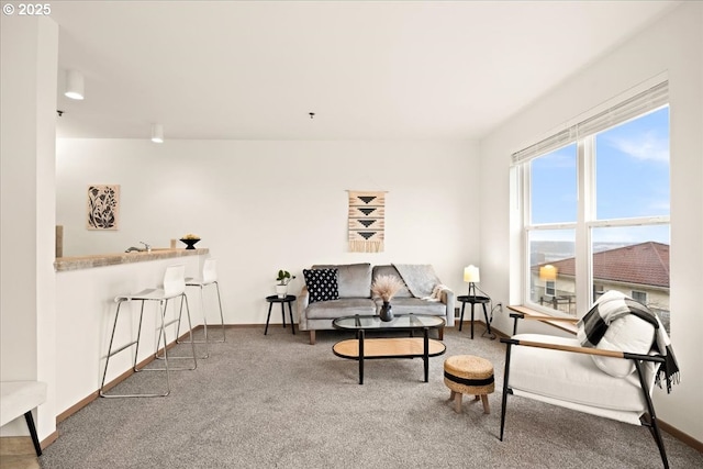 413 NW Uptown Ter Unit 2A, Portland, OR 97210 - living area featuring carpet flooring and baseboards