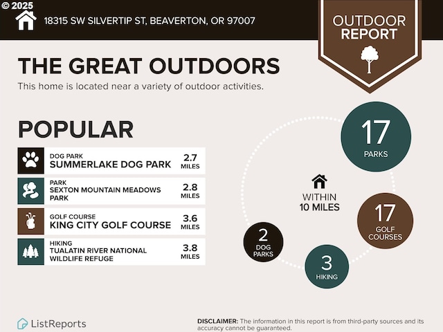 18315 SW Silvertip St, Beaverton, OR 97007 - view of a document
