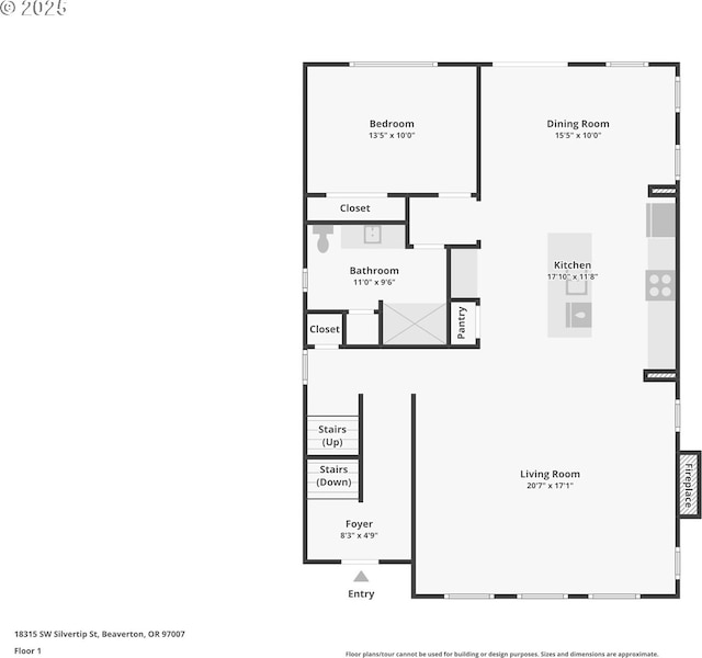 18315 SW Silvertip St, Beaverton, OR 97007 - property floor plan