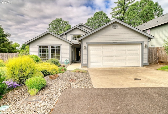 2639 Sykes Rd, Saint Helens, OR 97051 - view of front facade featuring concrete driveway and an attached garage