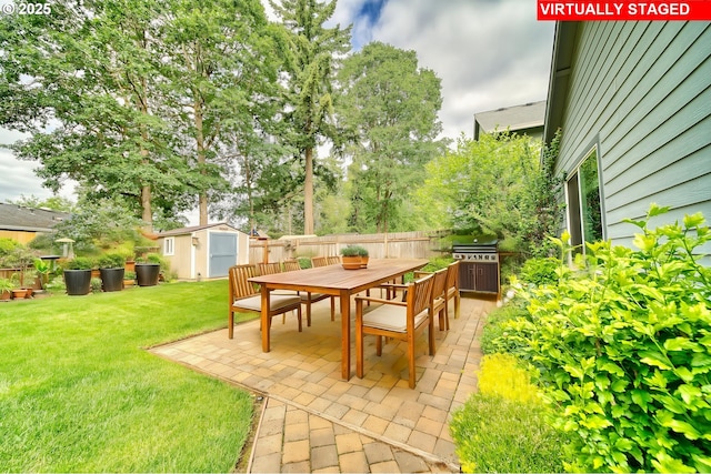 2639 Sykes Rd, Saint Helens, OR 97051 - view of patio with outdoor dining area and a grill