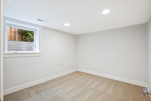 view of carpeted empty room