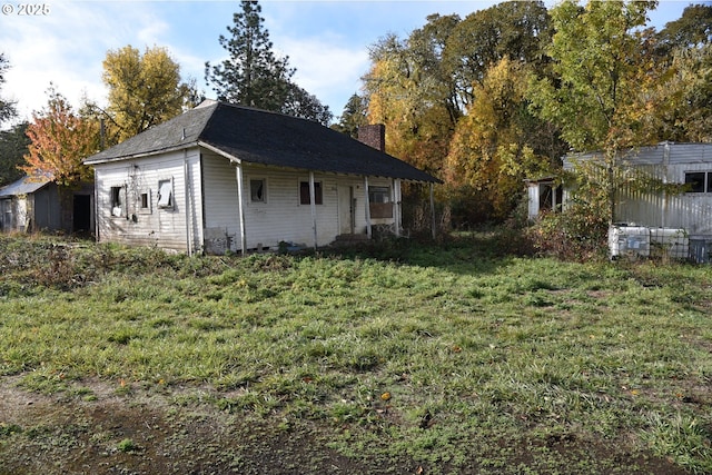 8700 Steel Bridge Rd, Sheridan, OR 97378 - exterior space with a chimney and a yard