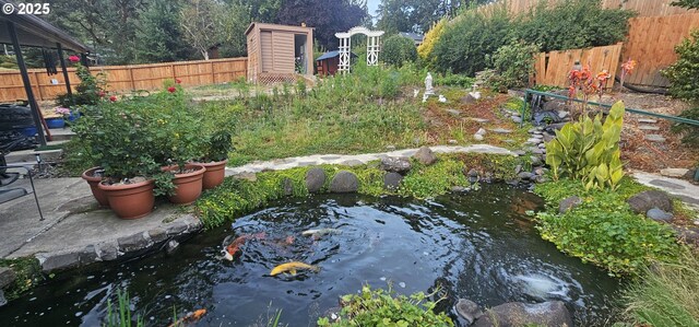 view of storage area