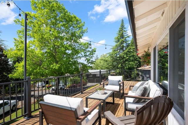 10701 SE Stevens Way, Happy Valley, OR 97086 - deck featuring outdoor lounge area
