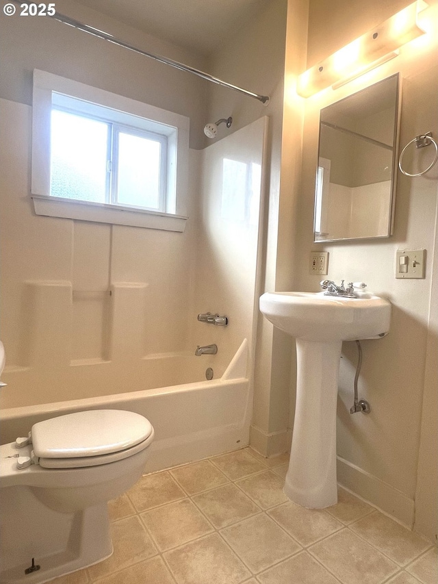 6433 NE 35th Ave, Portland, OR 97211 - bathroom with shower / tub combination and tile patterned flooring