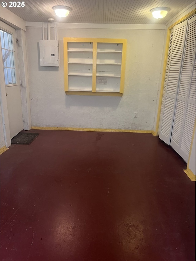 6433 NE 35th Ave, Portland, OR 97211 - below grade area with electric panel and built in features