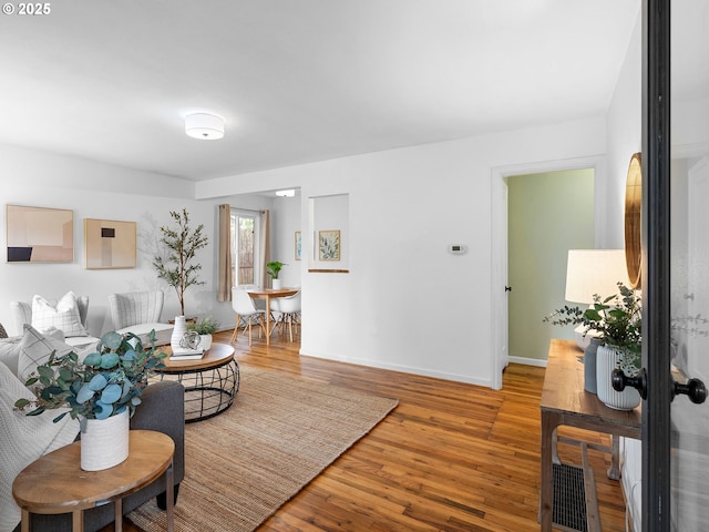 3516 N Missouri Ave, Portland, OR 97227 - living area featuring wood finished floors and baseboards