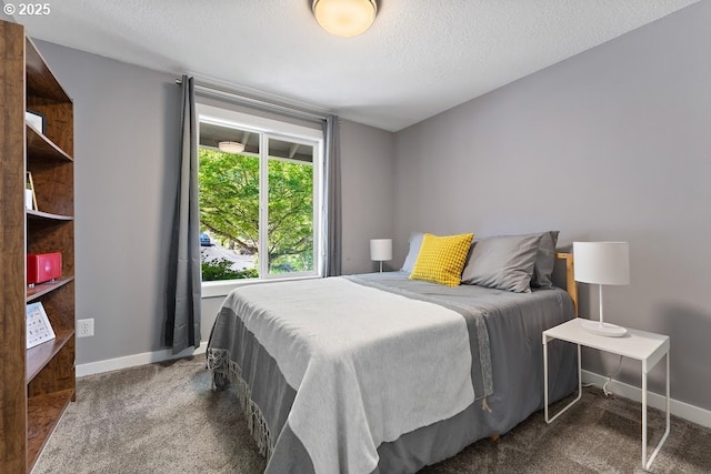 11595 SW Fairview Ln, Tigard, OR 97223 - bedroom with carpet, baseboards, and a textured ceiling
