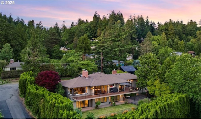 3132 SW Altadena Ter, Portland, OR 97239 - view of aerial view at dusk