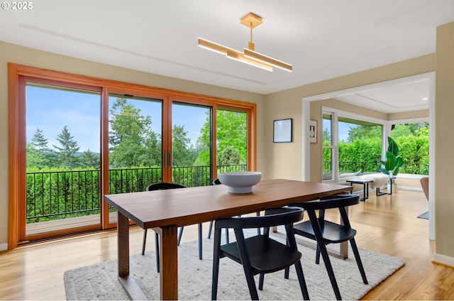 3132 SW Altadena Ter, Portland, OR 97239 - dining space with light wood-type flooring