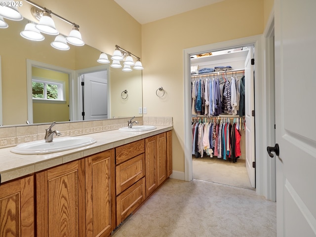 bathroom with vanity